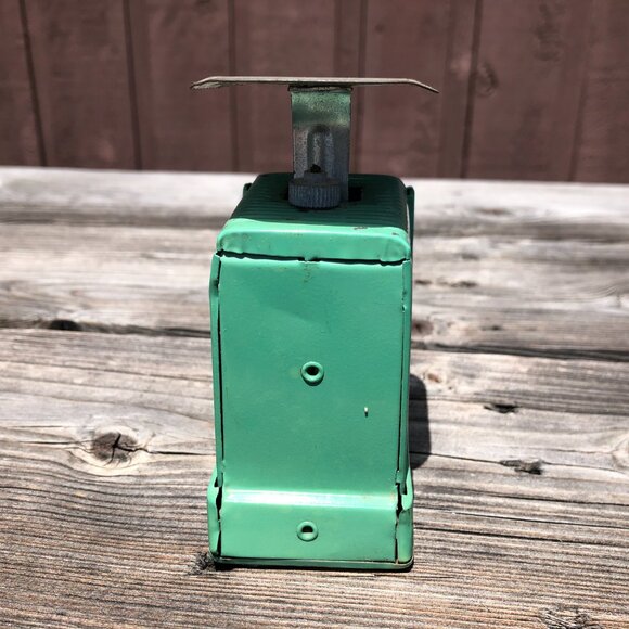 Vintage small BEAR BRAND Postal Scale / Up to 1 Pound / Working / Green Paint - Picture 5 of 10